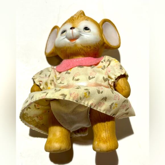 Homco vintage porcelain country mice with moveable joints - Picture 6 of 14